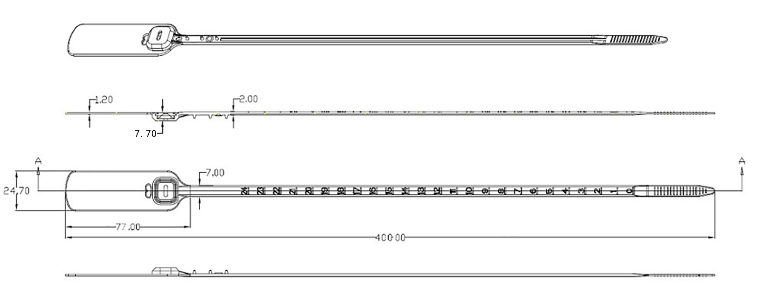 ختم بلاستيك يمكن التخلص منه Disposable Plastic Seal
