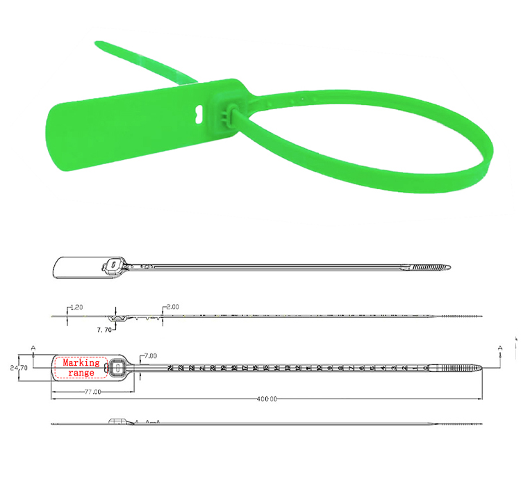 ختم أمان بلاستيكي ملون متعدد الأغراض Multi Purpose Colorful Plastic Security Seal