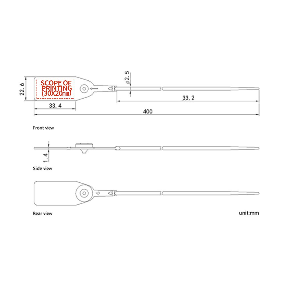 الأختام البلاستيكية العبث Plastic Tamper Seals