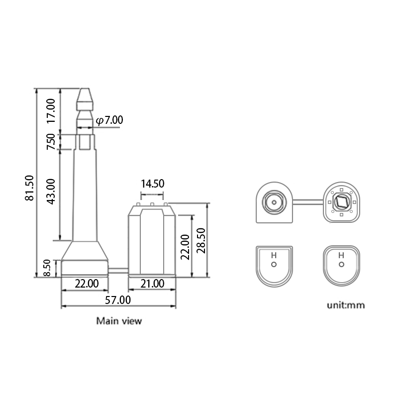 ISO 17712 ختم الأمان العالي Iso 17712 High Security Seal