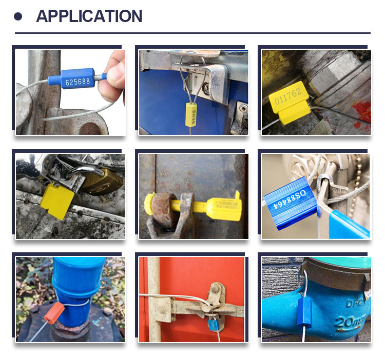 S002 أختام الكابلات الواضحة للعبث S002 أختام الكابلات الواضحة للعبث